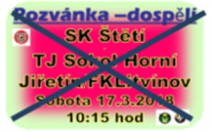 ODLOŽENO - Ústecký přebor dospělých odstartoval před týdnem, ale mužstvo SK Štětí zahajuje až tento týden na domácím hřišti. 