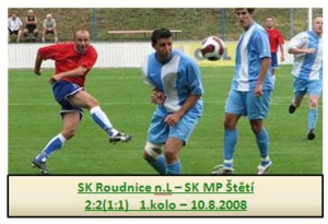 SK Roudnice n.L.-SK Mondi Štětí 5:0 6.2.2013  herně jsme stačili pouze v prvém poločase