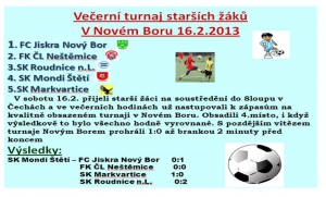 Turnaj starších žáků Nový Bor 16.2.2013