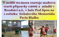 Starší přípravka jede v neděli 24.2.2013 na turnaj do Roudnice n.L.