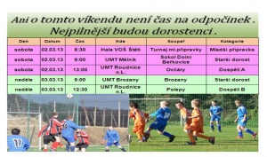 Na 4 místech budou hrát o tomto víkendu fotbalisté Štětí