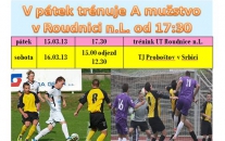 V pátek trénink na umělce v Roudnici n.L. 
