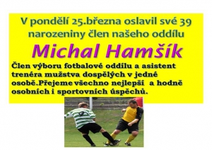 V pondělí jeden z členů našeho oddílu oslavil narozeniny