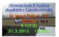 Štětí B - Bechlín 9:1  dospělí