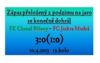10.4.2013-Dnes se hrála dohrávka 13.kola