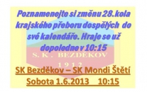 Změna času výkopu s Bezděkovem