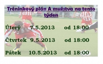 Treninky A mužstvo 19.týden