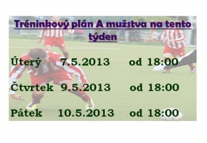 Treninky A mužstvo 19.týden