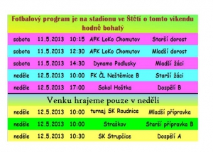 Přijďte fandit sobota i neděle plná fotbalu 