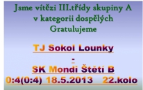 Lounky - Štětí B dospělí 18.5.2013