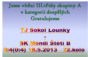 Lounky - Štětí B dospělí 18.5.2013