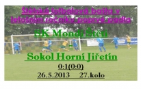 Štětí-Horní Jiřetín 0:1  26.5.2013