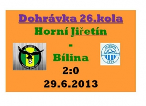 Dohrávka 26.kola krajského přeboru dospělých