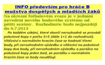 Nový bodový systém na okrese????