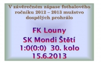 Louny - Štětí  1:0 15.6.2013