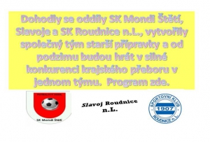 Starší přípravka se na příští rok spojila s Roudnící n.L.