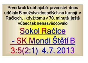 Turnaj v Račicích 4.-5.7.2013