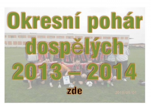 Obhájce poháru SK Mondi Štětí B hraje v předkole s Dynamem Podlusky