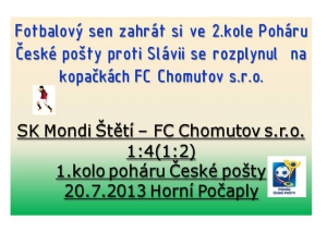 1.kolo Poháru České pošty bylo pro nás tím konečným