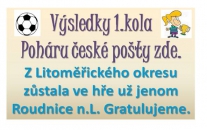 Ohlednutí za výsledky 1. kola Poháru České pošty hrané  20. a 21.7.2013
