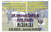 Třetí vítězství na turnaji v Dobříni v řadě