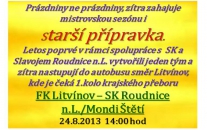 Starší přípravka se pro tento rok spojila s Roudnicí n.L. a již zítra budou společně bojovat proti Litvínovu