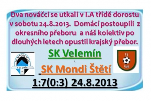 Dorostenci si z Velemína přivezli vítezství i hodně branek