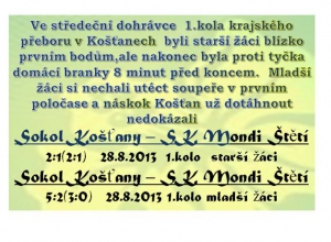 Žáci mají za sebou premiéru v krajském přeboru kam se vrátili po 4 letech