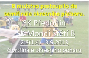 V postupu do semifinále nás nezastavil ani Předonín  