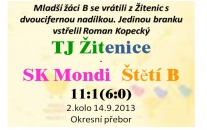 Žitenice byly pro mladší žáky B těžkým oříškem