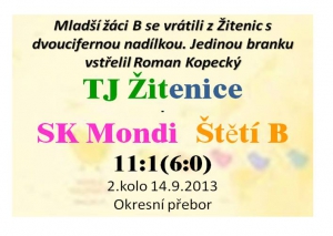 Žitenice byly pro mladší žáky B těžkým oříškem