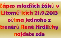 Mladší žáci v Litoměřicích v poločase vedli 3:1