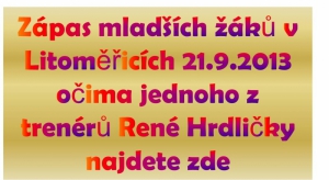 Mladší žáci v Litoměřicích v poločase vedli 3:1