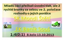 Mladší žáci  Štětí-Souš 1:4  13.10.2013