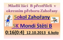 První 3 bodové vítězství mladších žáků