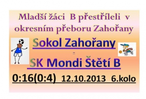 První 3 bodové vítězství mladších žáků