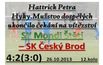 Mužstvo dospělých slaví vítězství nad Českým B rodem