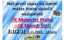 V prvním poločase jsme vyrovnali, ale domácí šli zase velmi rychle do vedení