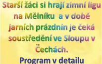 Starší žáci v zimě zahálet nebudou