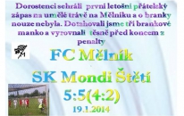 Deset branek viděli diváci v přátelském zápase dorostenců 