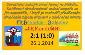 Těsná porážka dorostenců