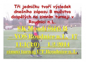 B mužstvo dospělých si pěkně zastřílelo 