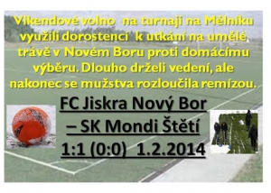 Přátelský zápas dorostenců s účastníkem oblastního přeboru Libereckého kraje