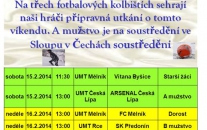 Počasí připomíná spíše jaro než zimu, ale i tak hráči využivají umělé trávníky k sehrání přátelských zápasů