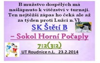 Skóre lepší než výkon na hřišti