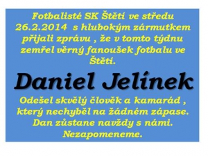 Fotbalisté ve Štětí smutní