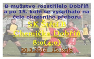 Nejvyšší letošní vítězství B mužstva