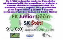 Mladší žáci se utkali s Juniorem Děčín