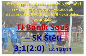 Ze Souše odjelo A mužstvo s prázdnou 