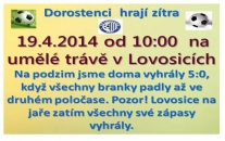 Dorostenci zítra vyzkouší nově otevřený trávník s umělým povrchem v Lovosicích